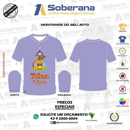 CAMISETA PARA ANIVERSÁRIO E EVENTOS