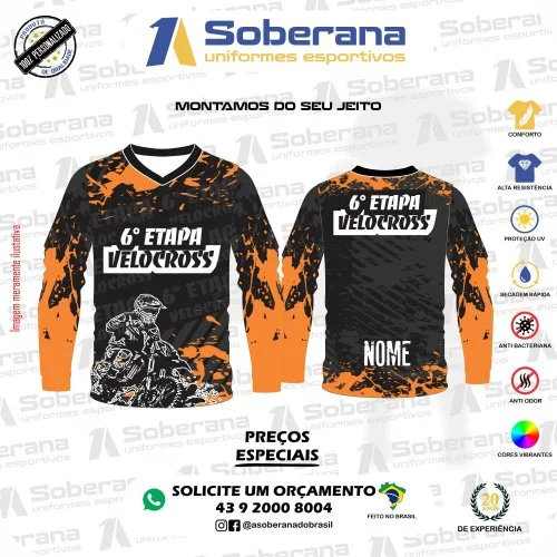 CAMISETA PARA MOTOCROSS