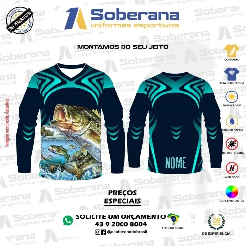 CAMISETA PARA PESCARIA