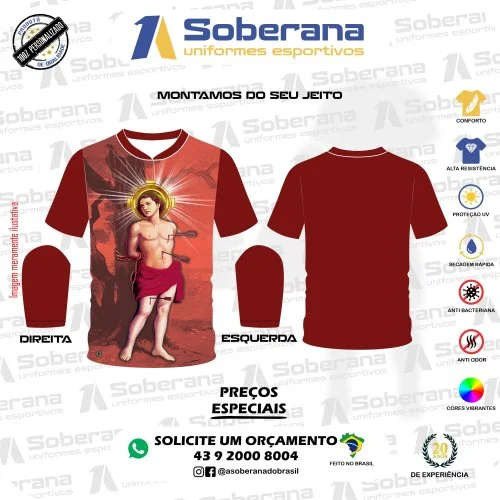 CAMISETA SÃO SEBASTIÃO